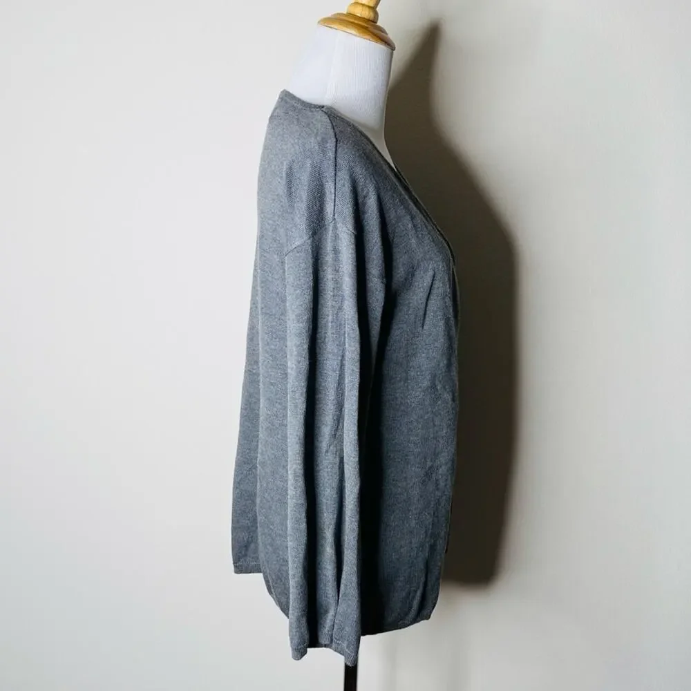 SNDYS Gray Knit Cardigan Sweater